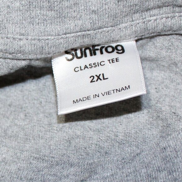 Jeep Shirt 2XL Gray SunFrog American Flag Patriotic Graphic Tee Tattoos USA - Picture 9 of 13